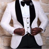 Nueva moda guapo gris oscuro traje de hombre traje de novio trajes de boda para los mejores hombres Slim Fit novio esmoquin para hombre (chaqueta + chaleco + pantalón)