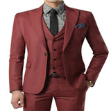 Nueva moda guapo gris oscuro traje de hombre traje de novio trajes de boda para los mejores hombres Slim Fit novio esmoquin para hombre (chaqueta + chaleco + pantalón)