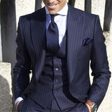 Nueva moda guapo gris oscuro traje de hombre traje de novio trajes de boda para los mejores hombres Slim Fit novio esmoquin para hombre (chaqueta + chaleco + pantalón)