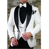 Nueva moda guapo gris oscuro traje de hombre traje de novio trajes de boda para los mejores hombres Slim Fit novio esmoquin para hombre (chaqueta + chaleco + pantalón)