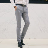 2019 Nuevos hombres Moda Boutique Algodón Color sólido Pantalones de traje de negocios oficiales / Hombres Novio Vestido de novia Traje Pantalones Pantalones para hombre