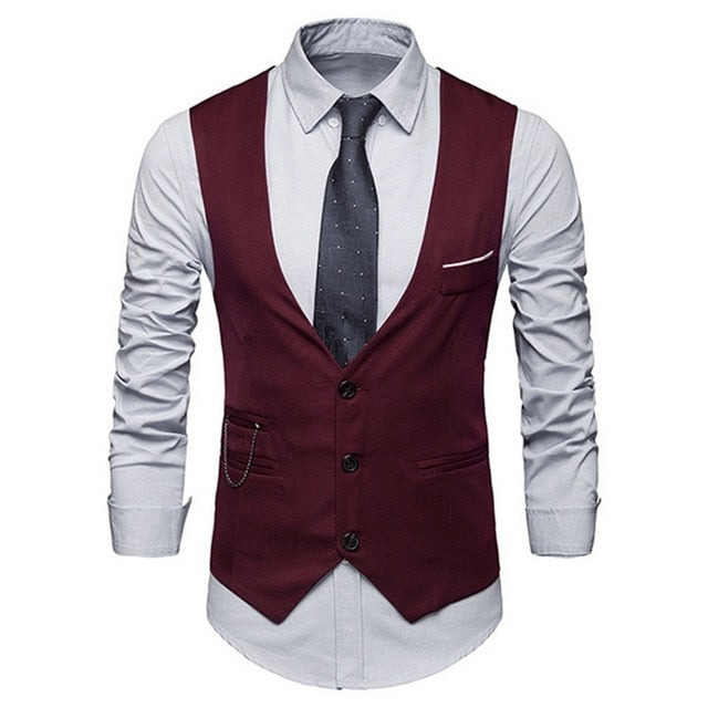 HEFLASHOR 2019 3Pc (chaqueta + chaleco + pantalón) Vestido de negocios masculino Cultivar traje de primavera Traje de oficina informal sólido Trajes de boda