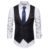 HEFLASHOR 2019 3Pc (chaqueta + chaleco + pantalón) Vestido de negocios masculino Cultivar traje de primavera Traje de oficina informal sólido Trajes de boda