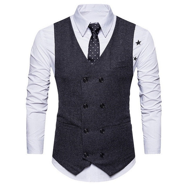 HEFLASHOR 2019 3Pc (chaqueta + chaleco + pantalón) Vestido de negocios masculino Cultivar traje de primavera Traje de oficina informal sólido Trajes de boda