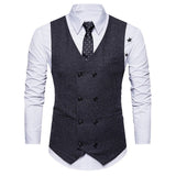 HEFLASHOR 2019 3Pc (chaqueta + chaleco + pantalón) Vestido de negocios masculino Cultivar traje de primavera Traje de oficina informal sólido Trajes de boda
