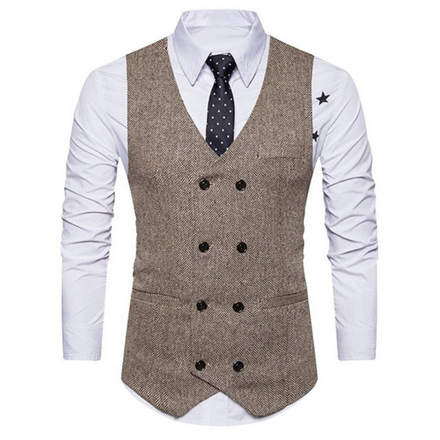 HEFLASHOR 2019 3Pc (chaqueta + chaleco + pantalón) Vestido de negocios masculino Cultivar traje de primavera Traje de oficina informal sólido Trajes de boda