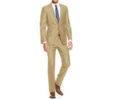 Trajes para hombre (chaqueta + pantalones) Diseñador informal Verano Boda en la playa Blazer azul Pantalones blancos 2 piezas Street Prom Best M