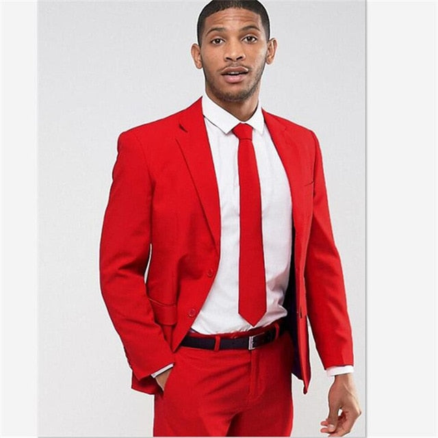 Trajes para hombre (chaqueta + pantalones) Diseñador informal Verano Boda en la playa Blazer azul Pantalones blancos 2 piezas Street Prom Best M