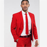 Trajes para hombre (chaqueta + pantalones) Diseñador informal Verano Boda en la playa Blazer azul Pantalones blancos 2 piezas Street Prom Best M