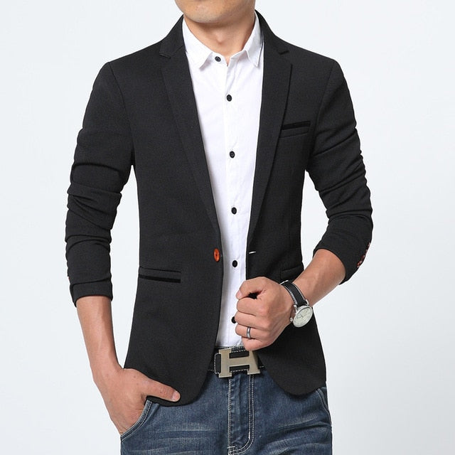 FGKKS Recién llegado Hombres de lujo Blazer Nueva marca de moda de primavera Algodón de alta calidad Slim Fit Hombres Traje Terno Masculino Blazers Hombres