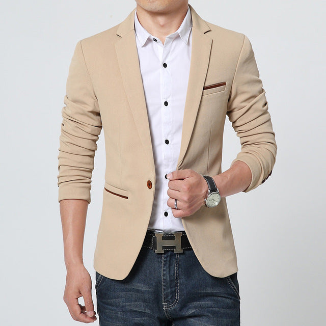 FGKKS Recién llegado Hombres de lujo Blazer Nueva marca de moda de primavera Algodón de alta calidad Slim Fit Hombres Traje Terno Masculino Blazers Hombres