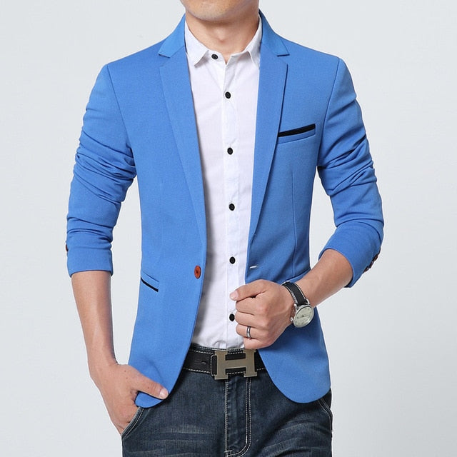 FGKKS Recién llegado Hombres de lujo Blazer Nueva marca de moda de primavera Algodón de alta calidad Slim Fit Hombres Traje Terno Masculino Blazers Hombres