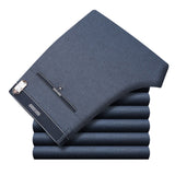 Icpans Pantalones de traje para hombre Pantalones de vestir de verano para hombre Oficina de negocios recta Pantalones formales para hombre Pantalones clásicos de gran tamaño Hombre