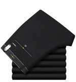 Icpans Pantalones de traje para hombre Pantalones de vestir de verano para hombre Oficina de negocios recta Pantalones formales para hombre Pantalones clásicos de gran tamaño Hombre