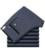 Icpans Pantalones de traje para hombre Pantalones de vestir de verano para hombre Oficina de negocios recta Pantalones formales para hombre Pantalones clásicos de gran tamaño Hombre