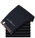 Icpans Pantalones de traje para hombre Pantalones de vestir de verano para hombre Oficina de negocios recta Pantalones formales para hombre Pantalones clásicos de gran tamaño Hombre