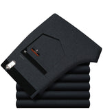 Icpans Pantalones de traje para hombre Pantalones de vestir de verano para hombre Oficina de negocios recta Pantalones formales para hombre Pantalones clásicos de gran tamaño Hombre