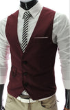 2019 Nueva llegada Chalecos de vestir para hombres Slim Fit Chaleco de traje para hombre Chaleco masculino Gilet Homme Chaqueta de negocios formal sin mangas casual