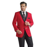 Padrinos de boda Negro pico solapa novio esmoquin burdeos traje de hombre boda mejor hombre (chaqueta + pantalones + corbata) trajes de alta calidad