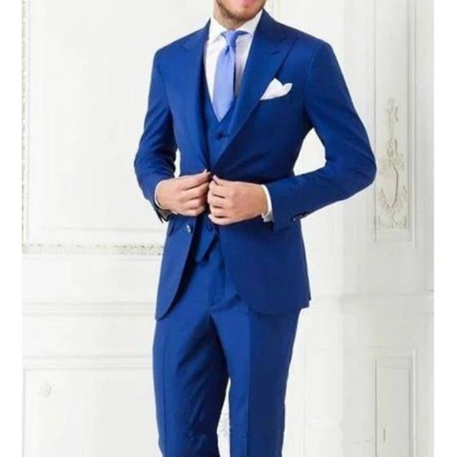 Padrinos de boda Negro pico solapa novio esmoquin burdeos traje de hombre boda mejor hombre (chaqueta + pantalones + corbata) trajes de alta calidad