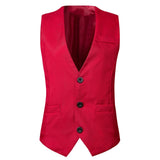 Padrinos de boda Negro pico solapa novio esmoquin burdeos traje de hombre boda mejor hombre (chaqueta + pantalones + corbata) trajes de alta calidad